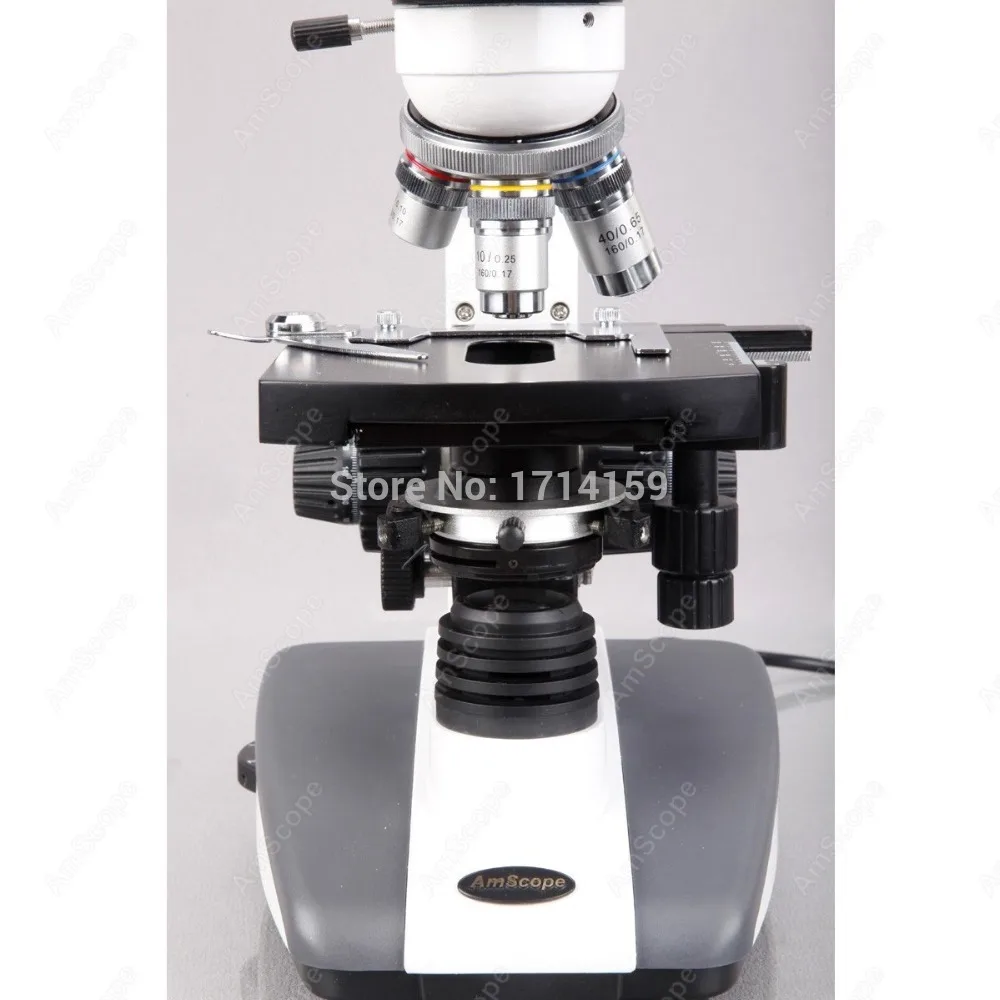 Ветеринарный AmScope Supply 40X 2000X биологический композитный светодиодный микроскоп +