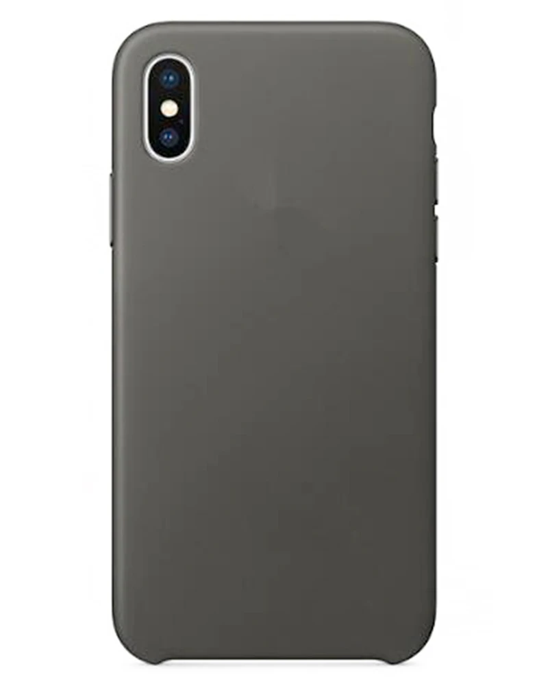 Grey Роскошный кожаный чехол для iPhone XR XS MAX X 7 8 7 Plus 8 Plus - Цвет: Grey