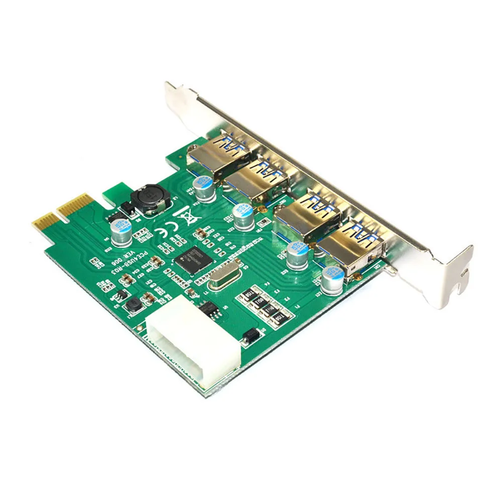 Расширительная карта AEROFARA PCI E на концентратор USB 3 0 большой 4 контактный адаптер