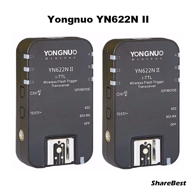One Set YONGNUO YN-622N II RX YN622N II HSS i-ttl вспышка триггера трансивер для камеры Nikon совместим с YN622N YN560-TX RF-603 II - Цвет: One Set