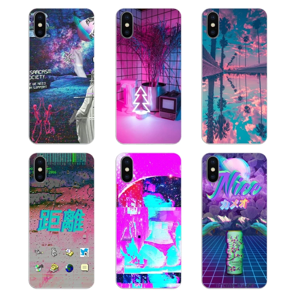 Прозрачные мягкие чехлы для Huawei P20 Lite Nova 2i 3i 3 GR3 Y6 Pro Y7 Y8 Y9 Prime 2018 2019 эстетика vaporwave |