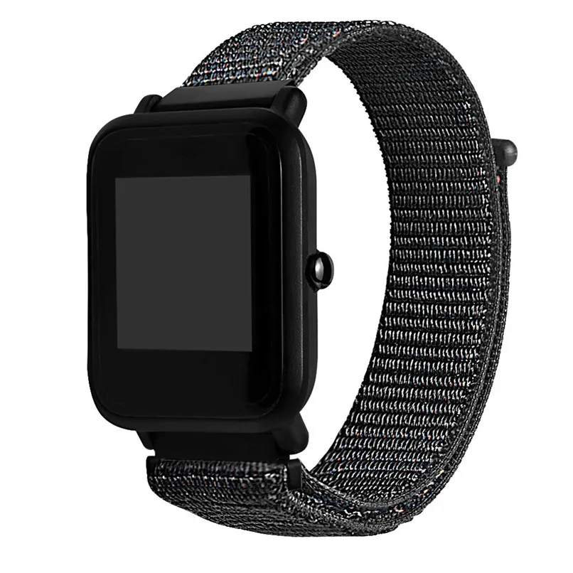 20 мм Волшебная наклейка холст для Huami Amazfit Смарт часы Youth Edition Bip BIT PACE Lite ремешок