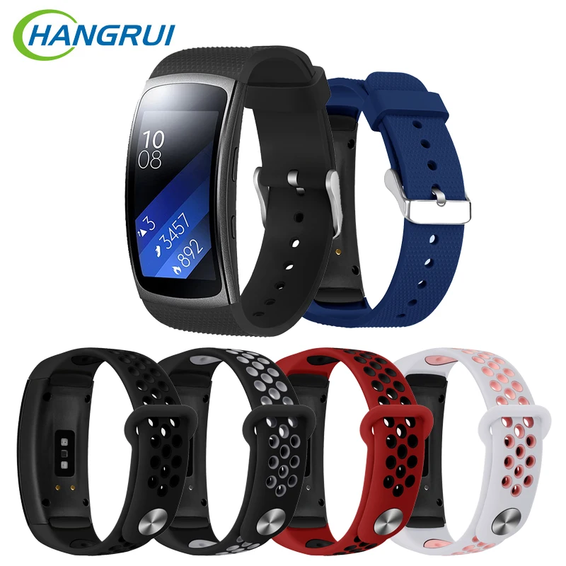 Дружественный силиконовый ремешок для samsung gear Fit 2 Pro спортивный браслет двухцветные браслеты для samsung gear Fit 2 SM-R360