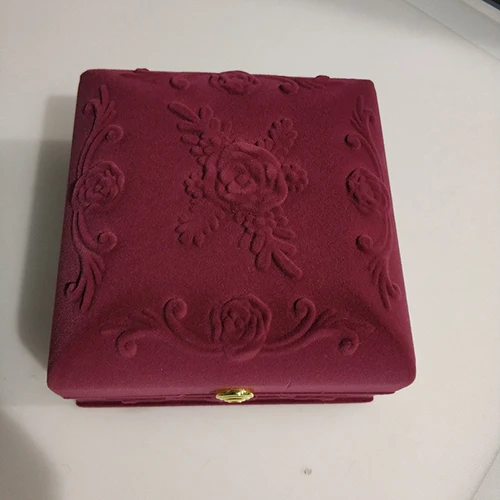 red big Box size JYX Изысканная бархатная шкатулка для ювелирных изделий бархатный материал для женского дня и Дня матери подарок для вашего любимого любовника и семьи - Цвет: red big Box size