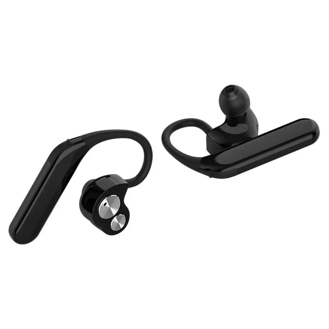 Двусторонний стерео ушной крючок двойное подвижное кольцо беспроводной Bluetooth Micro