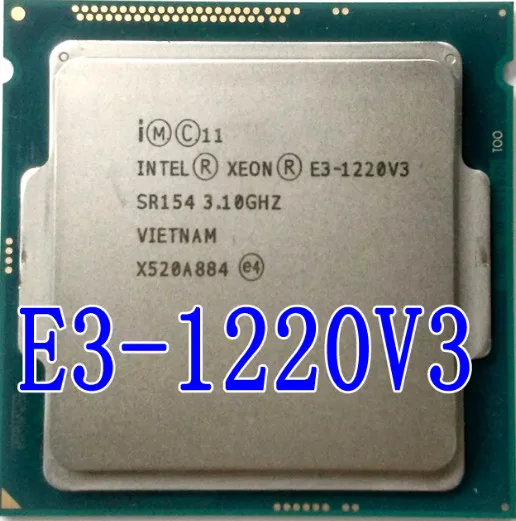 Процессор Intel Xeon V3 E3 1220 3 1 ГГц 8 Мб 4 ядра SR154 LGA1150 процессор V3|Процессоры| |