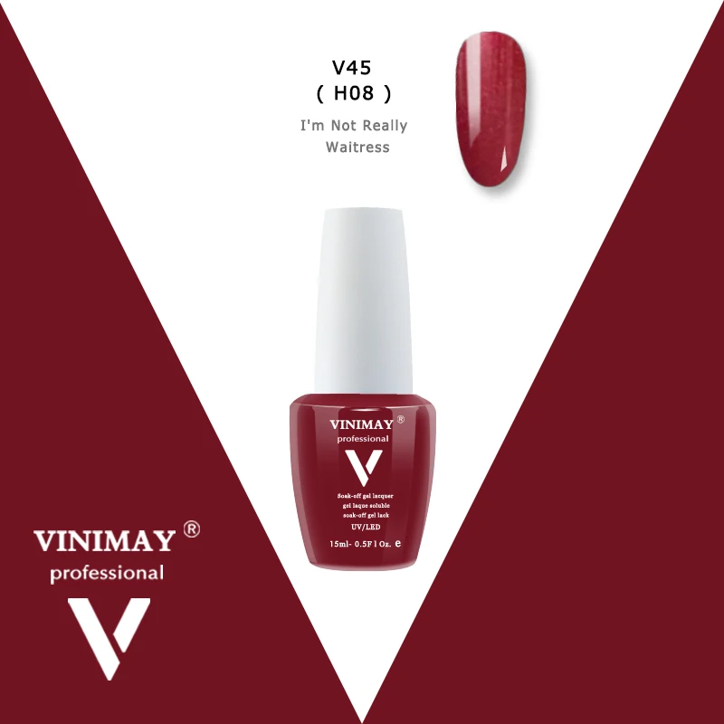 VINIMAY, Новое поступление, гель лак, УФ-гель для ногтей, Гель-лак Vernis, гель Nagellak, Гель-лак для замачивания, Гель-лак, праймер для ногтей, 15 мл - Цвет: V45