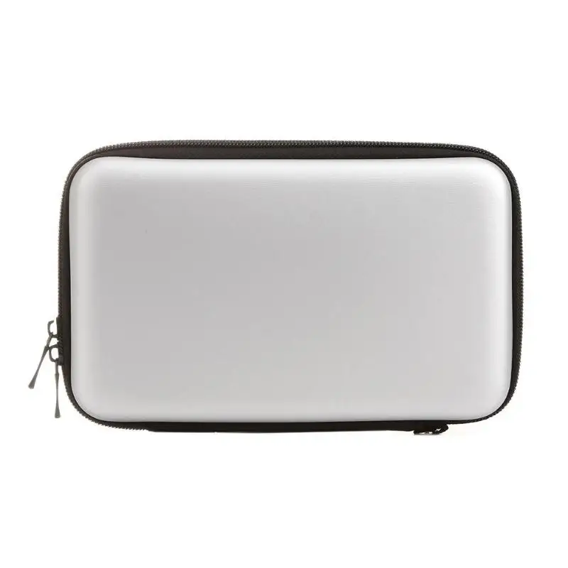 Портативный EVA жесткий чехол сумка в виде ракушки для nintendo 3DS XL LL протектор - Цвет: Серебристый