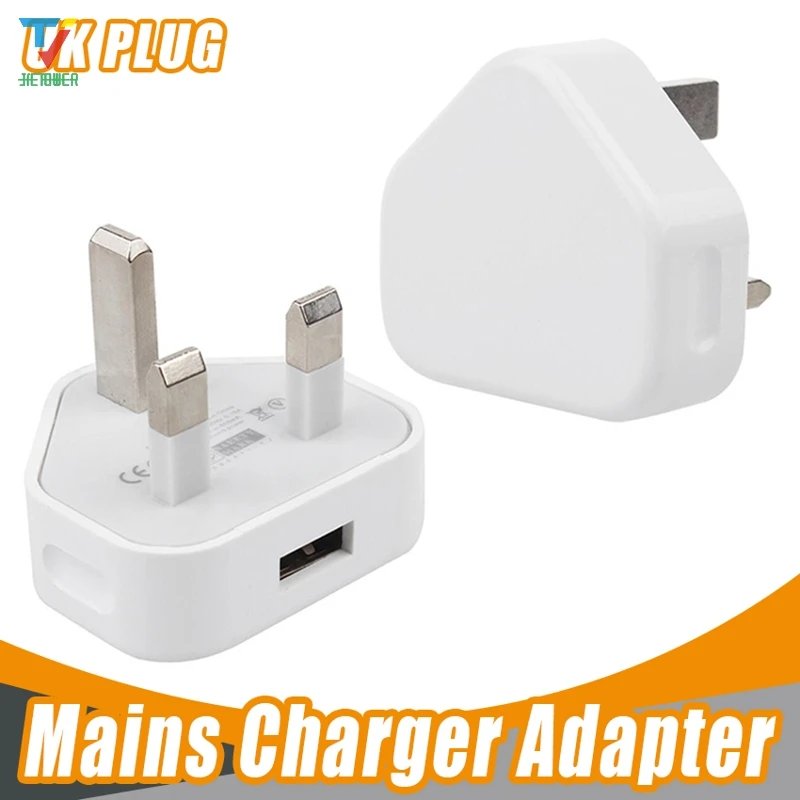 

100pcs/lot White UK Plug USB Charger AC Wall Charger Usb Power Adapter Charger for IPhoneX 8 7 wholesale cheap