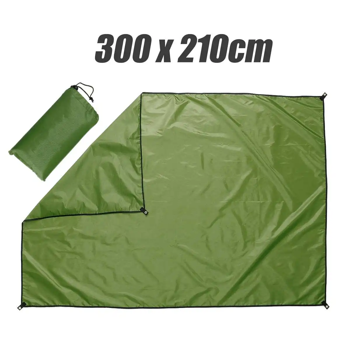2.1x3m Army green PU3000 влагостойкий коврик/тент пляжное укрытие от солнца брезент водонепроницаемый тентовая тень ультралегкий УФ Сад тент навес солнцезащитный тент открытый - Цвет: 2.1x3m Army green