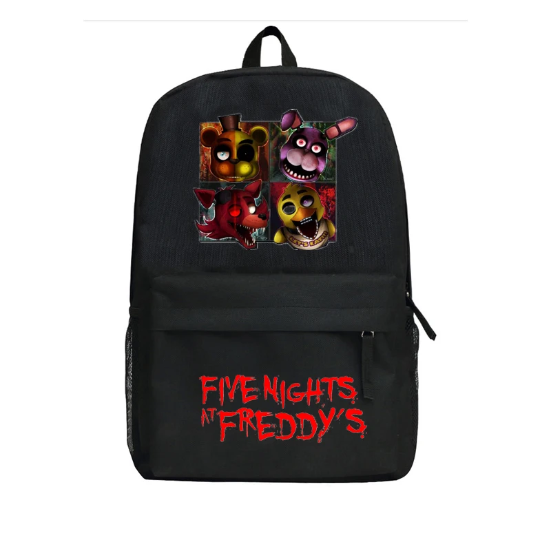Лидер продаж года «Five Nights At Freddy's», «пять ночей рюкзаки для детей с принтом Фредди сумки Чика; Фокси с рисунком персонажей из игры «пять ночей в Фредди» футболка с изображением персонажей видеоигр школьные рюкзаки Дети Любимый сумки