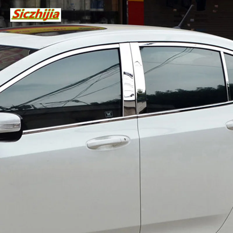 Серебристая хромированная Защитная декоративная прокладка для автомобиля