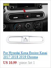 Для hyundai Kona Encino Kauai хромированная нижняя отделка багажного отделения ручка для межкомнатных дверей Ручка с покрытием литье украшения