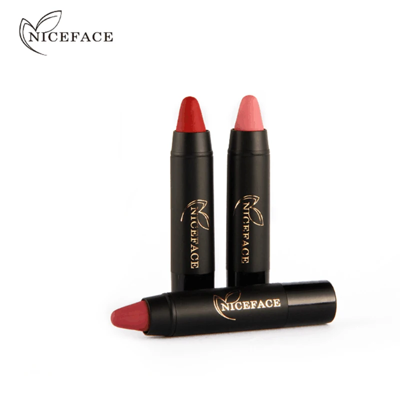NICEFACE водостойкая матовая губная помада карандаш для макияжа пигментная