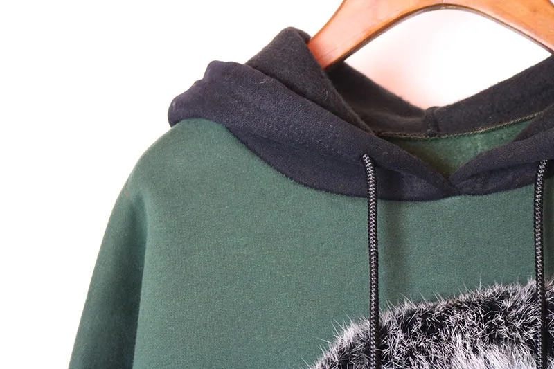 Новинка 2017 уличная одежда зимнее модное платье-свитшот свободные пуловеры с