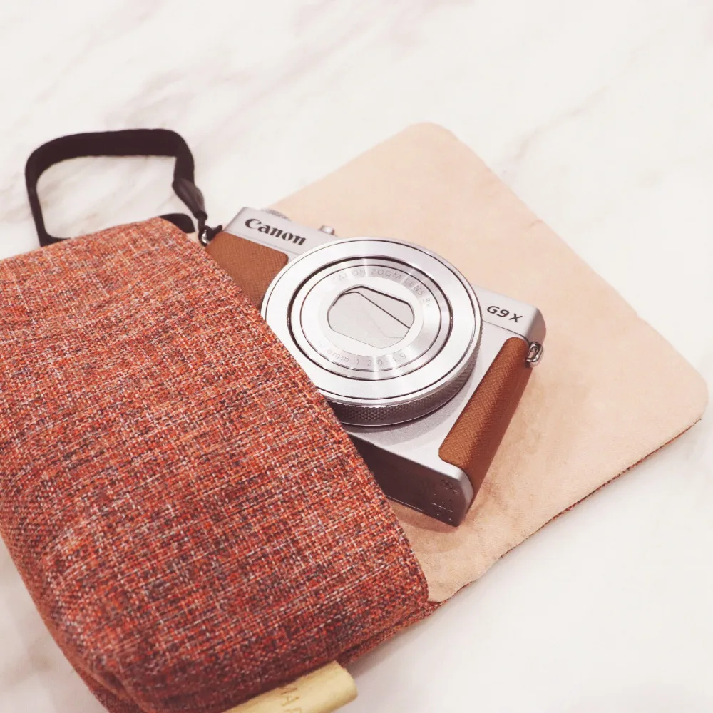 Нейлоновая сумка для хранения камеры Roadfisher Sony RX100 RX100II RX100M2 M3 M4 M5 Canon G7X G7X2 G9X Panasonic LX10