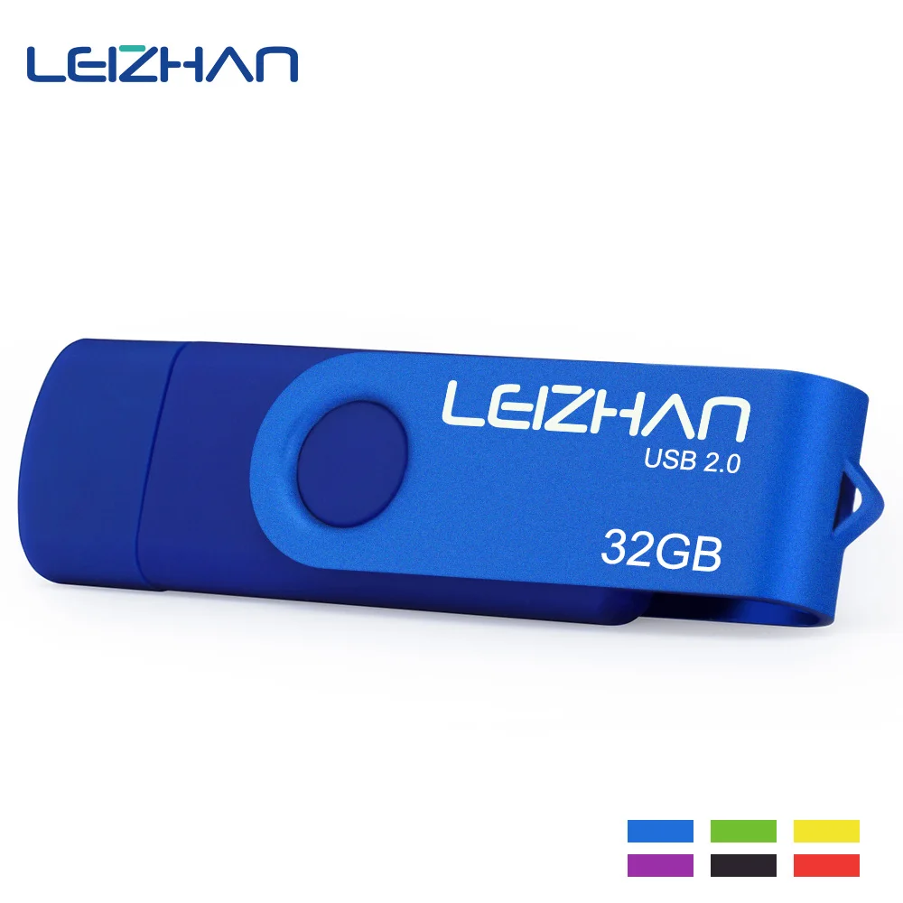 LEIZHAN Micro USB флэш накопитель 16 Гб OTG Флешка 32 ГБ флеш 4 8 usb 2 0 карта памяти U диск 64