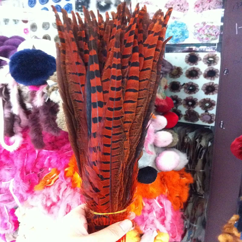 50 шт. апельсиновые перья фазана 12 14 дюймов/30 35 см|pheasant feather|feather jewelryorange feathers |