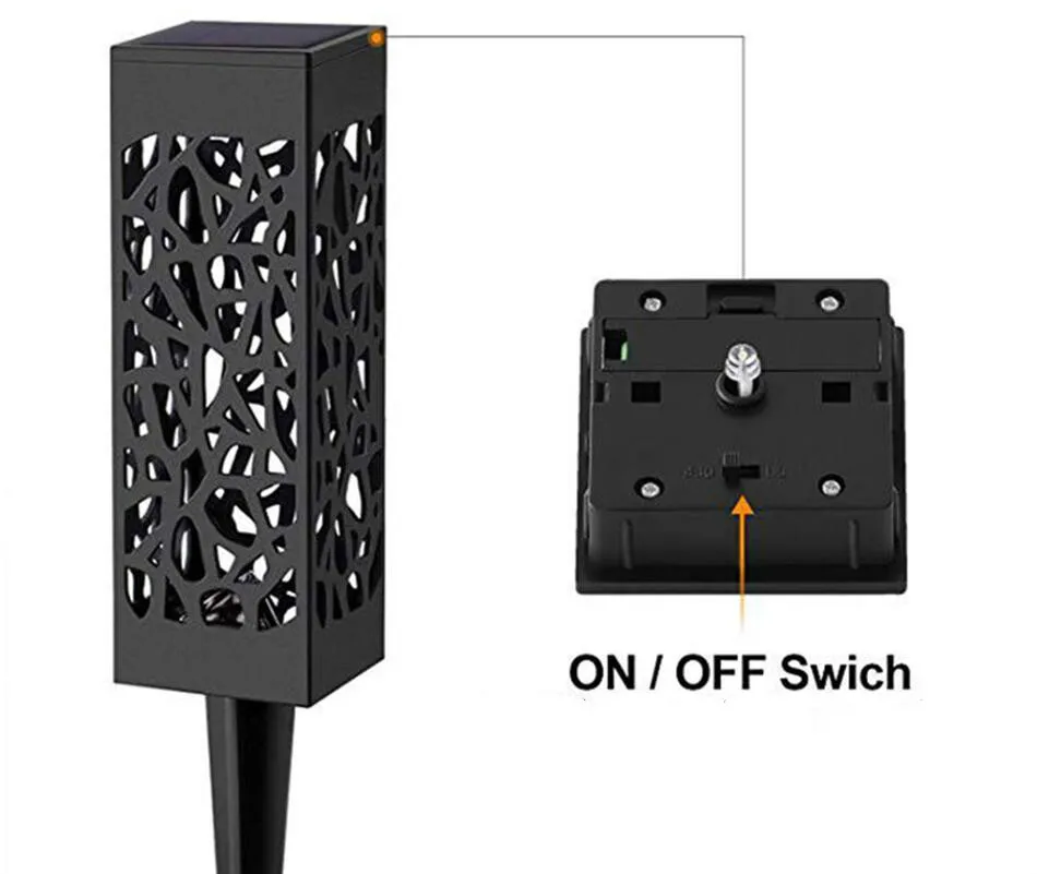 6 шт./лот светодиодные фонари на солнечной батарее для сада улицы ландшафтного