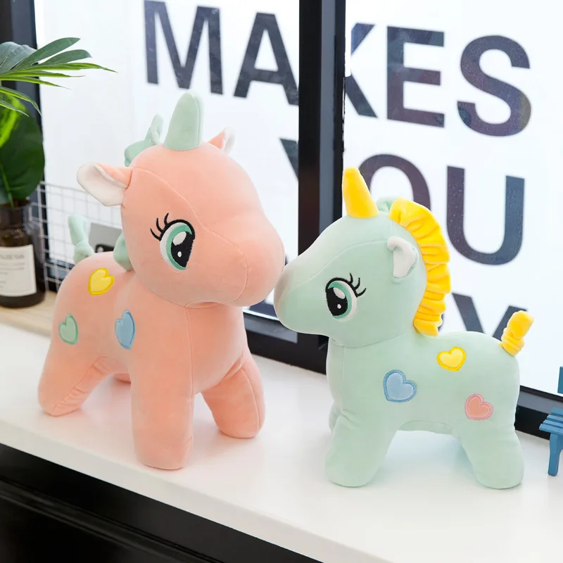 50 см милый Единорог Плюшевая Кукла Kawaii мультфильм животное Лошадь мягкая
