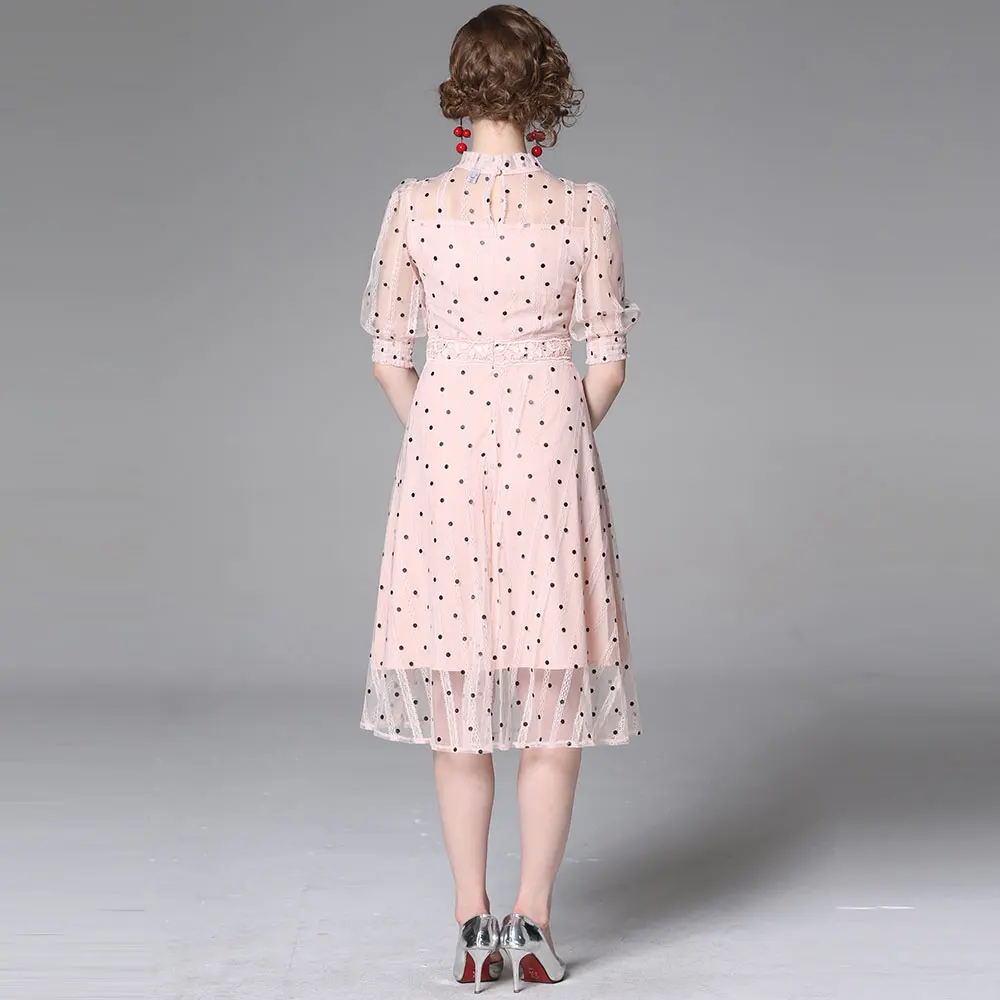 Женское вечернее платье Borisovich Элегантное повседневное в горошек английском