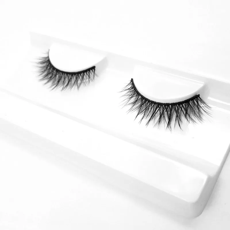 iflovedekd Individual Natural Soft False Eyelashes Women Makeup 3D Synthetic Hair Crisscross Fake Eye 1 Pair W29 | Красота и здоровье