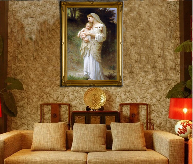 Алмазная живопись сделай сам вышивка крестиком рукоделие материнская любовь