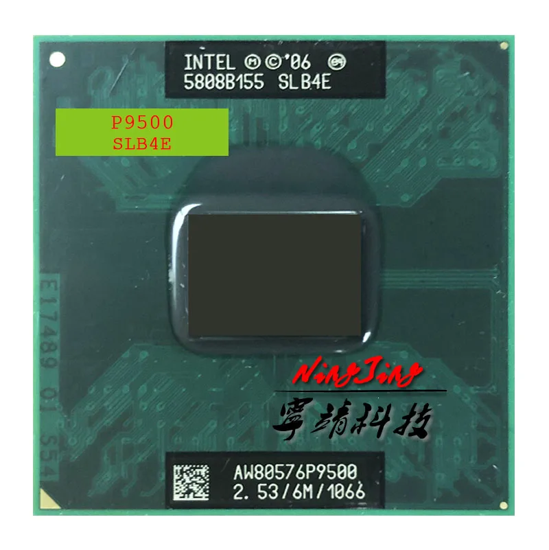 Двухъядерный процессор Intel Core 2 Duo Mobile P9500 SLB4E SLGE8 2,5 ГГц с двухъядерным процессором 6M 25W Socket P