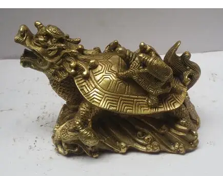 Медные латунные Металлические ремесла китайский латунный резной дракон