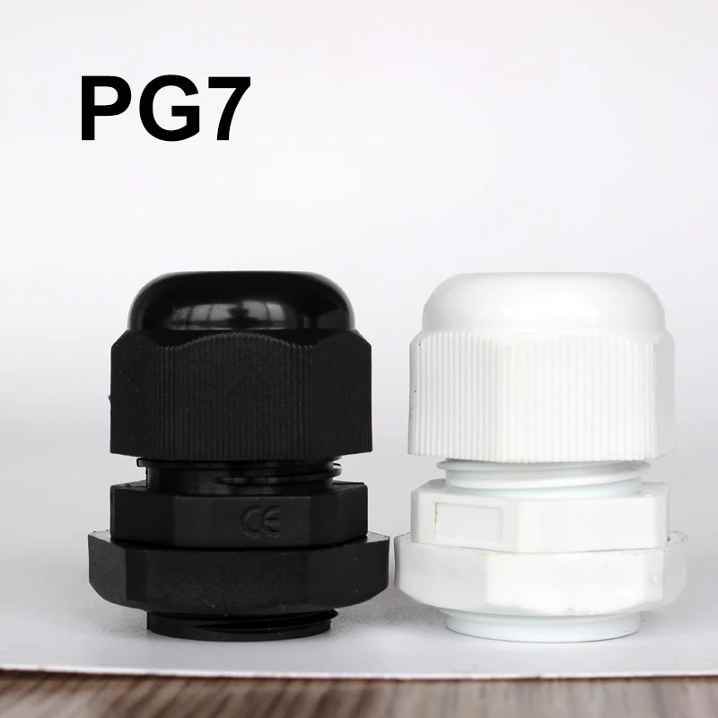 1 шт. IP68 PG7 высококачественный водонепроницаемый нейлоновый пластиковый