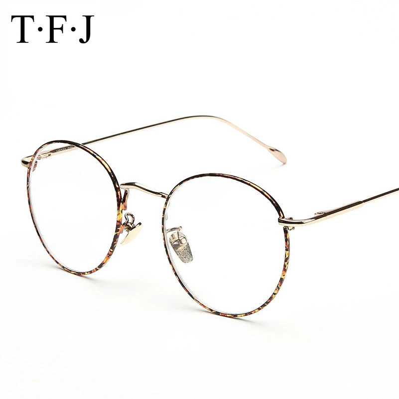 Новые дизайнерские женские оправы для оптических очков металлические круглые