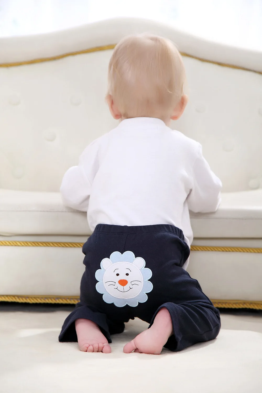 Детские штаны леггинсы для мальчиков с мультяшной вышивкой брюки из 100% хлопка