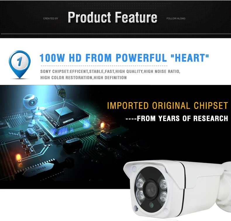 ELAF HD AHD Bullet Camera Home Security Infrared 720P 1.0MP Night vision Video Surveillance CCTV IR | Безопасность и защита