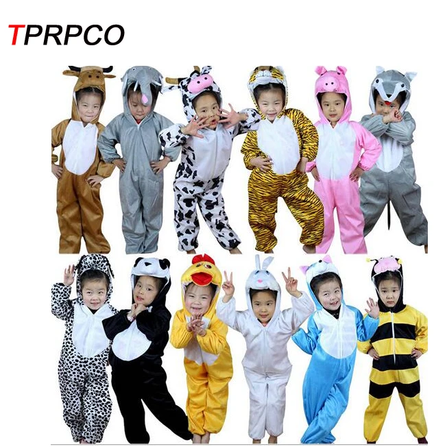 Детский костюм для косплея TPRPCO 1 шт. динозавра тигра слона комбинезон на Хэллоуин