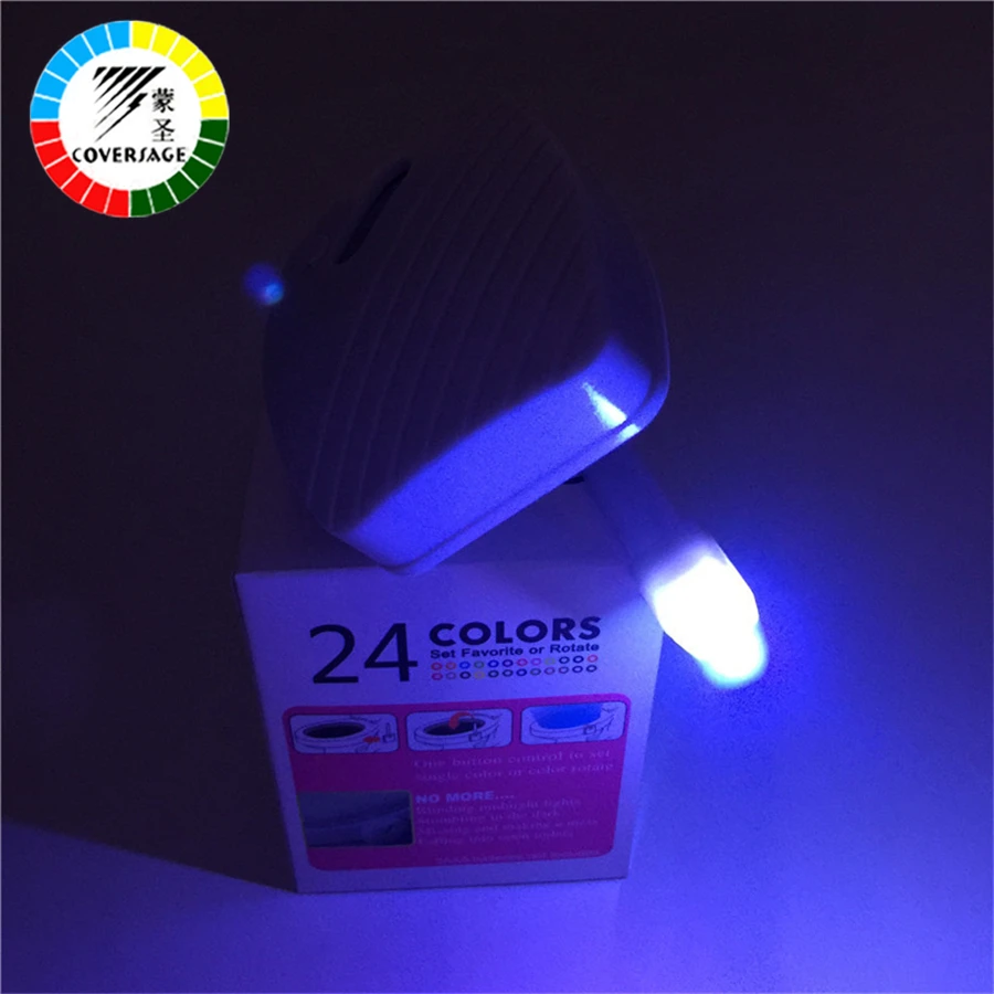 Coversage умный туалет ночник 24 цвета LED движения Авто сенсор активированный ванная