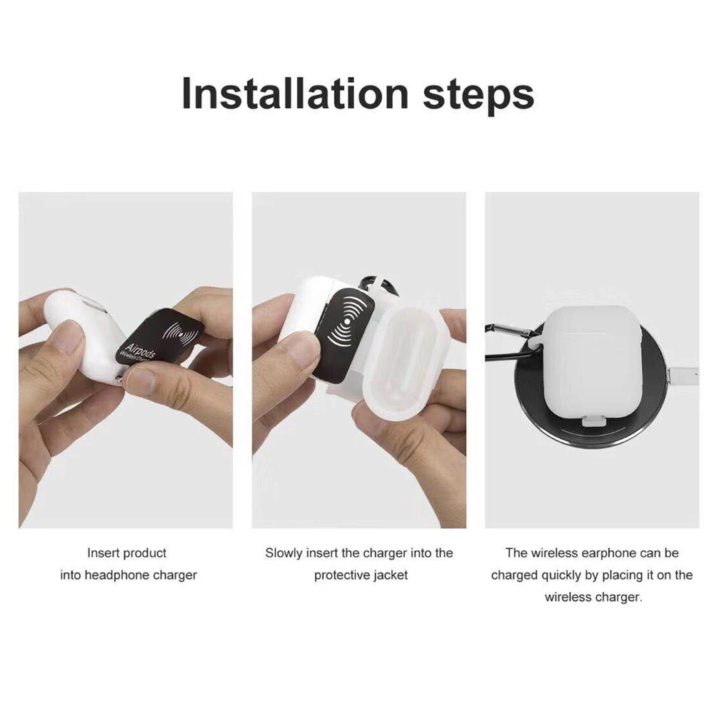 JKING Qi беспроводной зарядный чехол для Airpods кожаный защитный Airpod Air pods Coque |