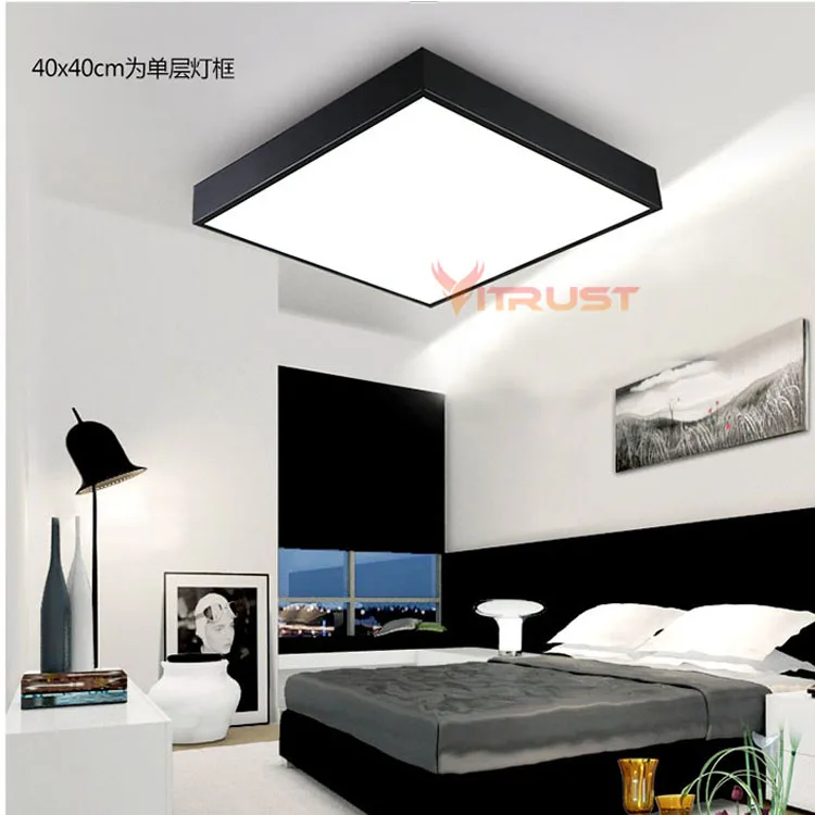 Супер яркие квадратные потолочные светильники LED креативная спальня железная