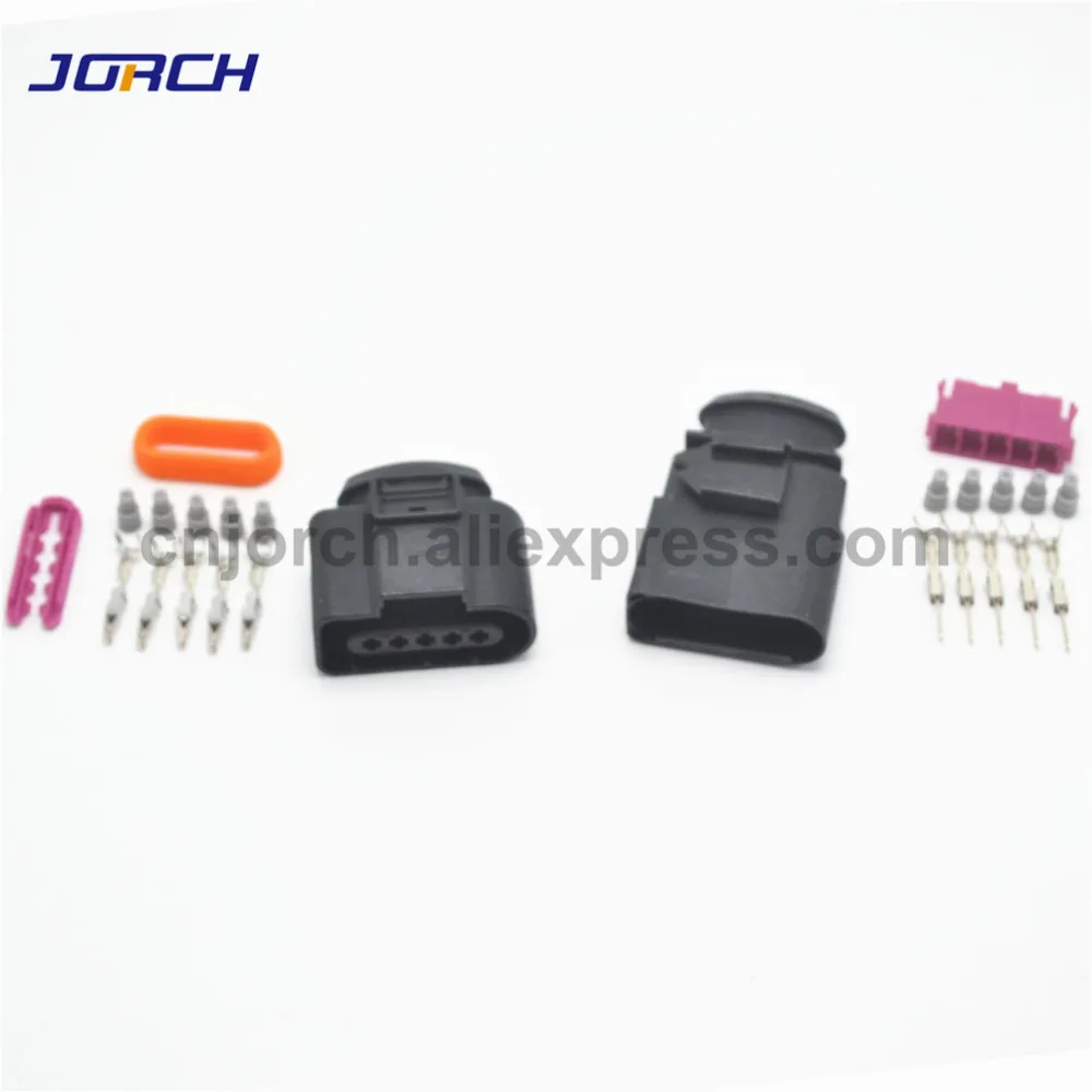 5 комплектов 5pin 1 мм водонепроницаемый гнездовой разъем для VW Audi 1J0973705