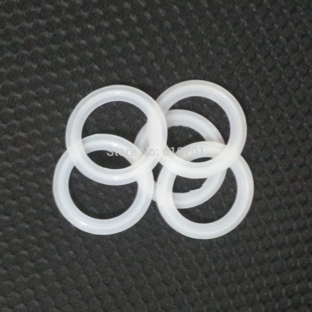 

5pcs 1/2 3/4 1.5" 2" 2.5 3" 3.5 12.7/19/25/45/51/76/89-25.4/50.5/64/77.5/91/106mm Silicon Gasket Sanitary Tri Clamp Type Ferrule