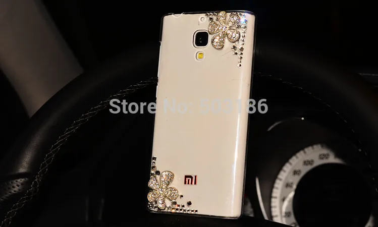 Ошейник украшенный фальшивыми алмазами цветок чехол для Xiaomi Redmi Note 2 3 4 5 6 3X3 S 4A 4X 5A