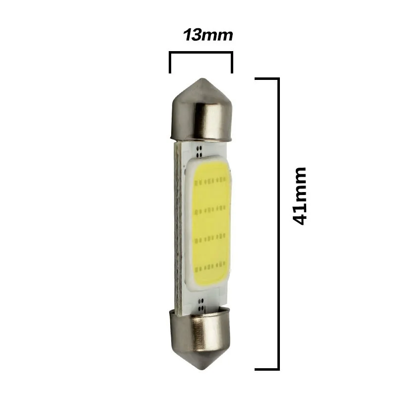 2pcs High Quality 31mm 36mm 39mm 41mm C3W C5W C10W COB LED Car Festoon Light Auto Interior Dome Lamp Reading Bulb White | Автомобили и
