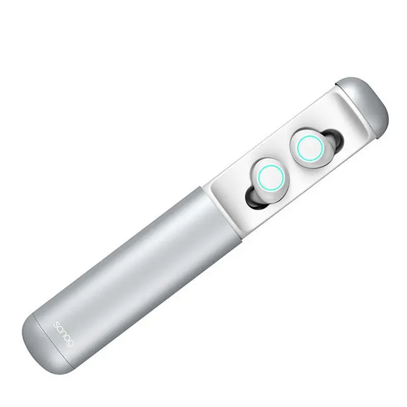 Sanag J2 Bluetooth V5.0 гарнитура с Батарея зарядный чехол Мини-капсула для активного