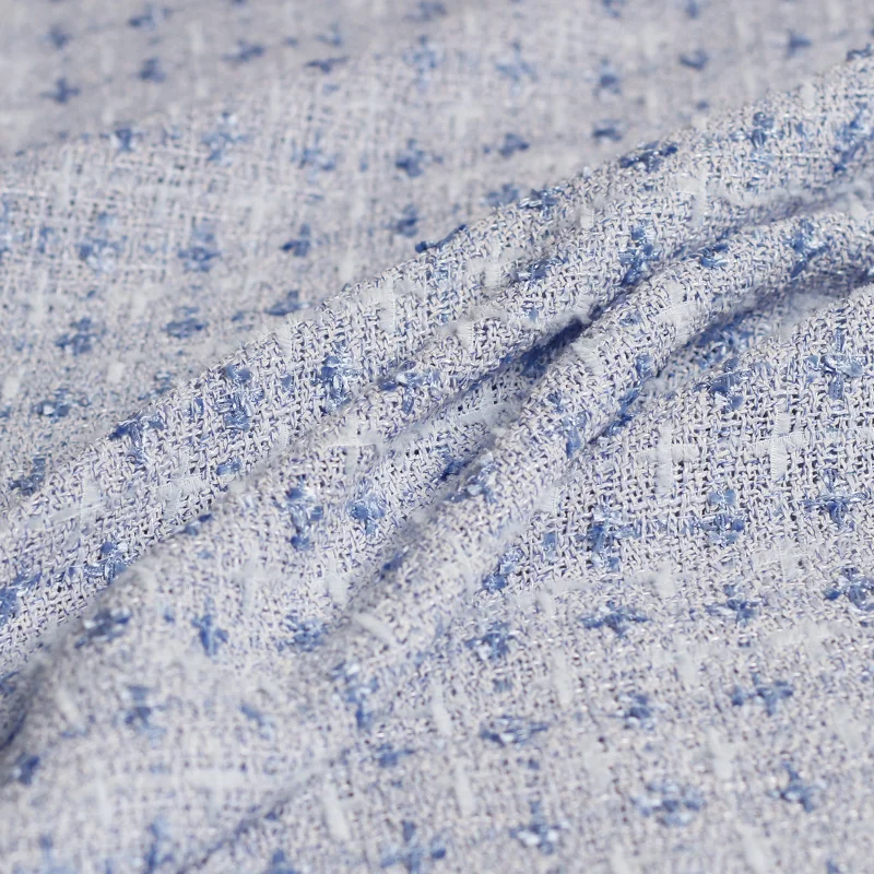 Pearlsilk фиолетовая твидовая ткань в стиле женского весеннего костюма юбки одежды