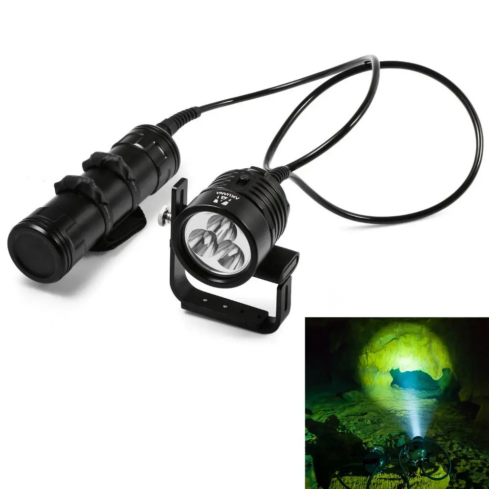 Ezdive дайвинг канистра свет 20 Вт кри из светодиодов начальной 1800 Lumens 3 уровней