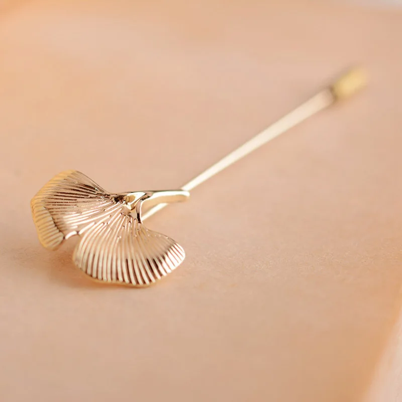 Женская Брошь в виде листьев гинкго билоба 2 цвета | Украшения и аксессуары