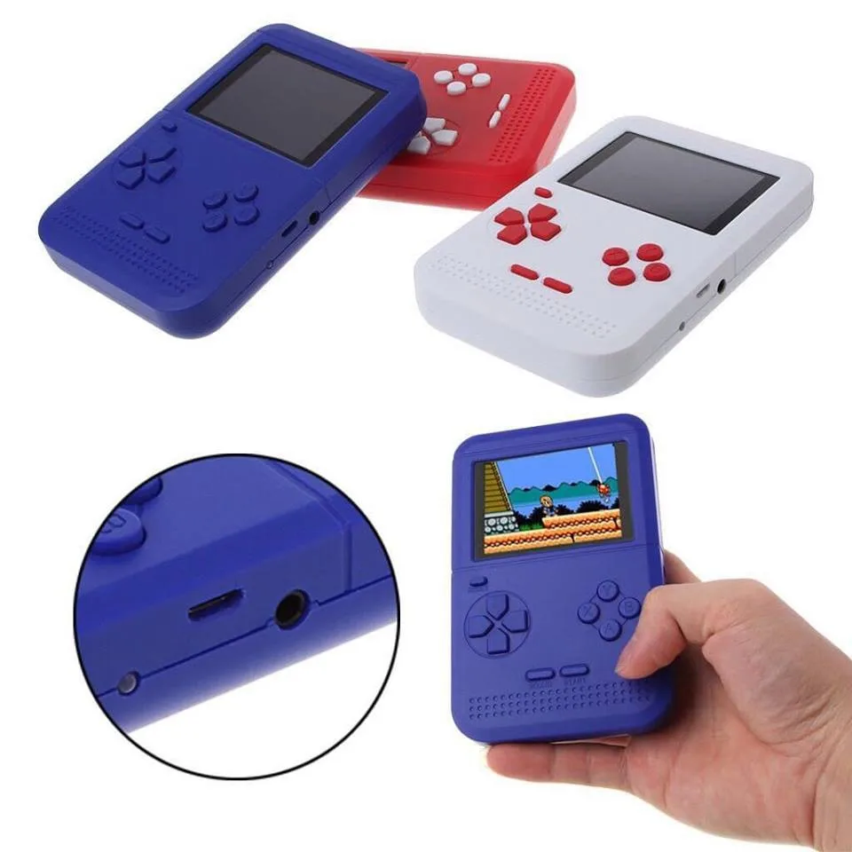 Q1 Updated RS6 Portable Retro Mini Handheld Game Console 8 bit 2.6 inch LCD Color Colour Children Player Built-in 300 games | Электроника