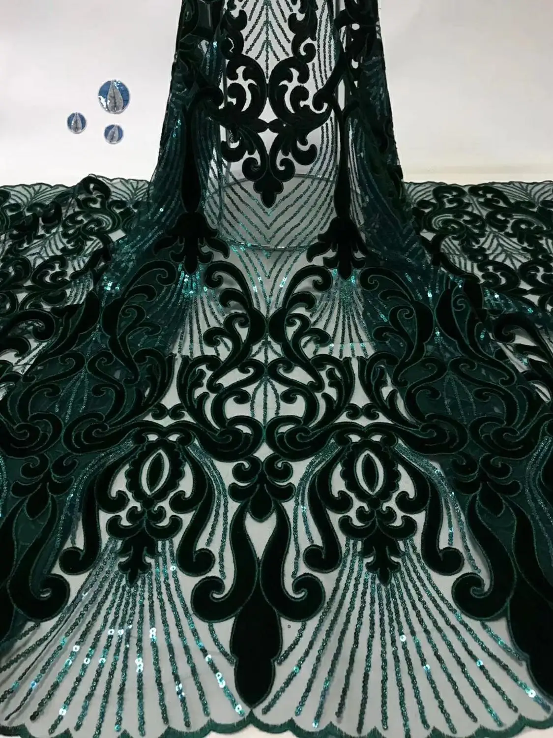 

2020 African velvet french Laces cord lace cotton lace Nigerian 3D Guipure High-quality African French Net Lace Fabric