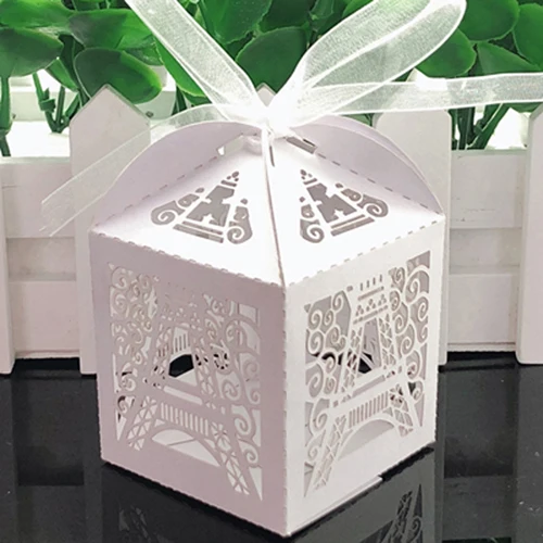 CB0011-1 HOMEBEGIN 10 шт. белые для леденцов подарочные коробки коробка шоколадный Пакет Детская игрушка в ванную День рождения Свадебные украшения события вечерние поставки - Цвет: CB0011-1