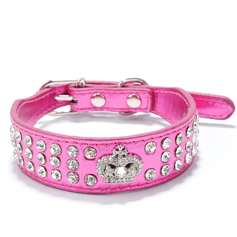 Новый Блестящий бархатный ошейник из стразов для собак маленьких размеры XS S|pet