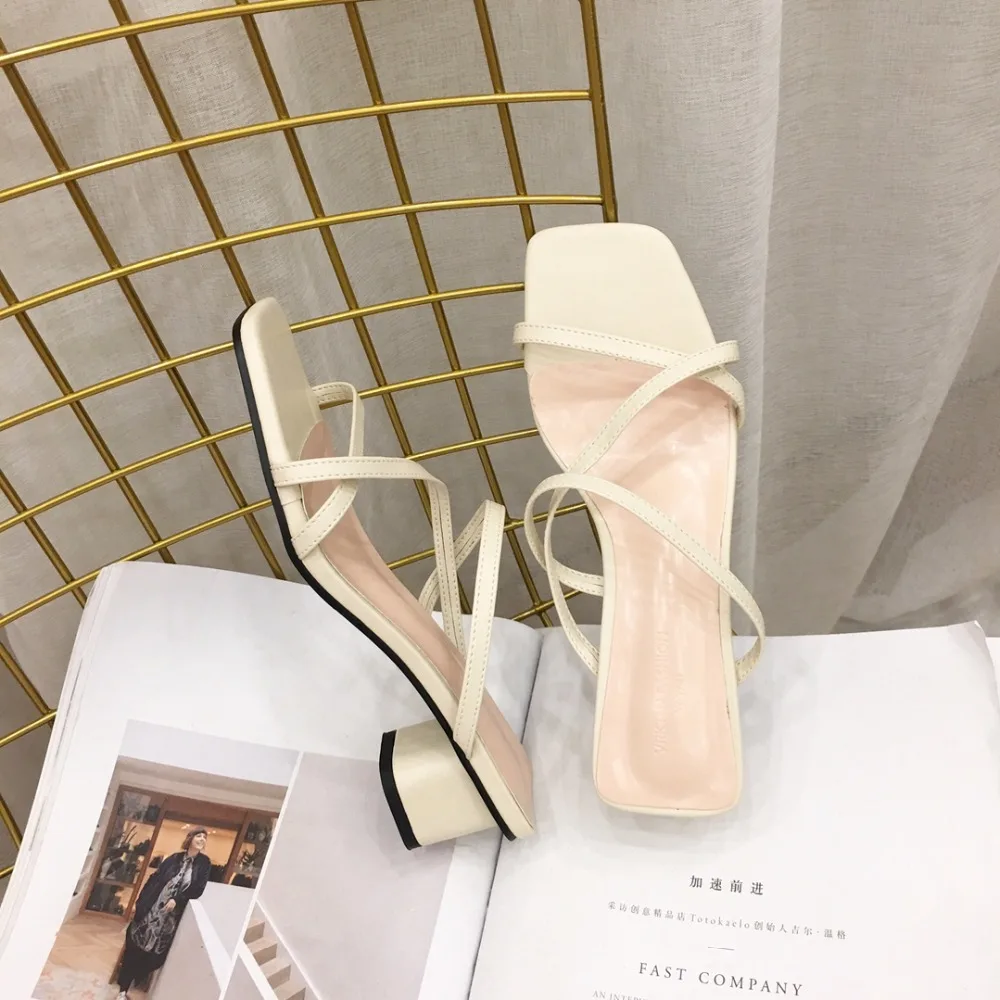 MONMOIRA одноцветное Босоножки на высоком каблуке с открытым носком Для женщин узкая